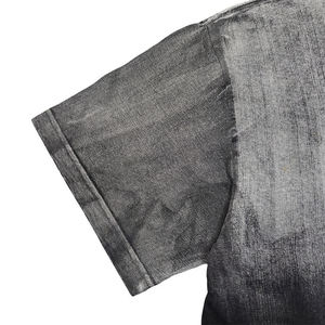 T-shirt pour homme en polyester délavé à l'acide, col rond, imprimé numérique, séchage rapide, respirant, coupe ample, manches courtes, style streetwear - Product Image 4