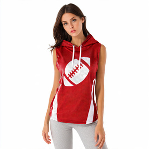 Sudadera sin Mangas de Malla 100% Poliéster para Fútbol, Sudadera sin Mangas Personalizada por Sublimación, Sudadera sin Mangas Personalizada para Mujer - Product Image 3