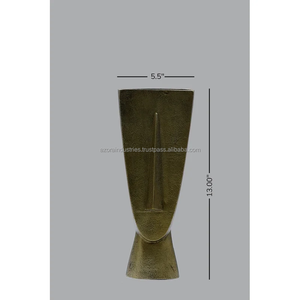 Azora Industries Noir Coulé À La Main Moderne Nordique Salon Décor À La Maison En Aluminium Fleur De Table par Azora Industries - Product Image 3