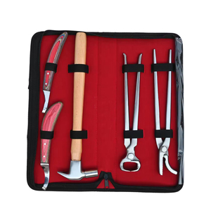 Kit de Herramientas de Herrador de Alta Resistencia: Alicates para Pezuñas, Clavillero, Escofina, Martillo, Set de Cuidado Equino con Estuche, Acero Inoxidable, Certificado CE - Product Image 6
