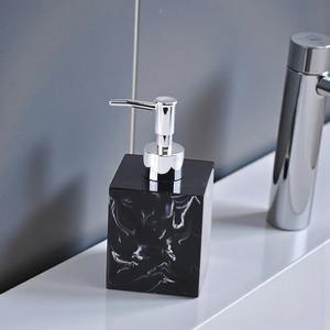 Pompe à lotion élégante en marbre noir et blanc, idéale pour les distributeurs de salle de bain des chambres d'hôtel et les supports de savon pour lavabo de restaurant - Product Image 2