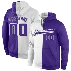 Sudadera con Capucha para Hombre, Diseño Nuevo, Venta al Por Mayor Directa de Fábrica, Personalizada, con Parches de Poliéster/Algodón en Rosa y Blanco, Estilo Holgado - Product Image 1