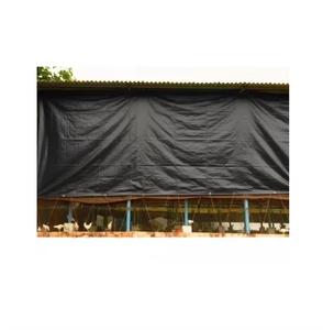 Rideau pour ferme avicole, feuille HDPE imperméable stabilisée aux UV 180 GSM pour la ventilation et la protection des élevages de poulets - Product Image 4