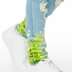 Pantalones Vaqueros de Mezclilla para Hombre, Estilo Único, Corte Ajustado, Cómodos, Elegantes, Elásticos y Personalizables - Product Image 6