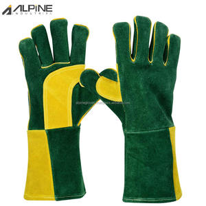 Gants de soudeur MIG Alpine Industries AG-10177 unisexes en cuir de vachette pleine fleur, enduits de latex, résistants à la chaleur - Product Image 3