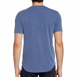 Camiseta de Hombre de Alta Calidad, Elegante, Lisa, con Logotipo OEM, Color Sólido, Corte Regular, 100% Algodón Tejido, Transpirable y de Secado Rápido - Product Image 2