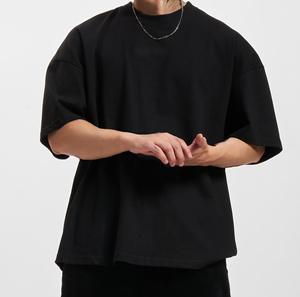 Camiseta Casual de Jersey 100% Algodón de Alta Calidad para Hombre, Diseño en Blanco para Impresión Digital, Corte Holgado y Ligero, con Logotipo Personalizado - Product Image 1