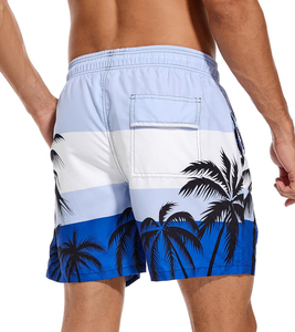 Wholesale Custom Summer Hot Bermuda Swim <b>Trunks</b> <b>Men</b> Casual Plus Size Mid Waist Loose Fit Elastic Waist Breathable Pockets Made - Product Image 2