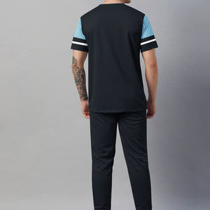 Conjunto Deportivo de Dos Piezas para Hombre, Estilo 2025, Transpirable, Ligero, con Logotipo Personalizado, Diseño Sólido, Informal, 100% Algodón - Product Image 2