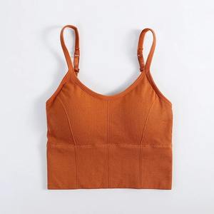Sujetadores deportivos sin costuras para mujer, bralette acolchado con efecto push-up, top elástico tipo brassiere para fitness y gimnasio, ropa interior deportiva. - Product Image 1