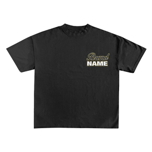 เสื้อยืดแขนสั้นสีดำสำหรับผู้ชาย แบรนด์ OEM/ODM ทรงปกติ คอกลม สไตล์ลำลอง พิมพ์ลาย ผ้าเจอร์ซีย์คอตตอน สตรีทแวร์ - Product Image 2