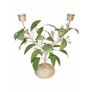 Vintage Metal Leaf <b>Branch</b> Candle Holder Decorative Table Centerpiece Rustic Iron Candle Stand for Wedding Home Decor Dining - Product Image 6
