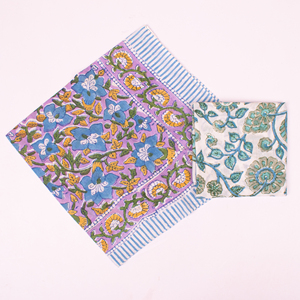 Bohemian Bandana Handkerchief Floral Pattern Casual Wear Skin-Friendly Hand Drawn Design Hair Bandana Tie - Product Image 4