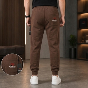 Pantalon en molleton brossé chaud avec taille élastique, idéal pour le fitness, les activités de plein air et les loisirs, pantalon de jogging pour hommes - Product Image 6