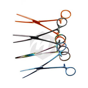 คีมหนีบคาร์มาลท์ ขนาด 8 นิ้ว แบบตรง เคลือบสี สำหรับผ่าตัด หยุดเลือด ทำจากสแตนเลส ใช้ในสัตวแพทย์ ทันตกรรม และการแพทย์ - Product Image 5