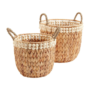 Garden Decor Eco-Friendly Animal Shape <b>Toy</b> <b>Storage</b> <b>Basket</b> Water Hyacinth & Rattan KV NATURAL HOME Low Price - Product Image 2