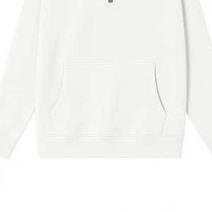 Sudadera de invierno para mujer con cremallera de un cuarto, corte holgado informal, forro polar, media cremallera con bolsillo canguro frontal, 100% algodón - Product Image 5