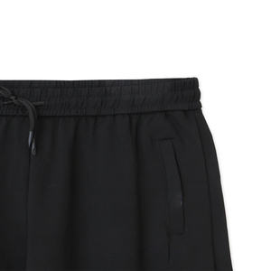 Pantalones Deportivos Negros Personalizados para Hombre, Cintura Elástica con Cordón, Estilo Casual, Bolsillos Laterales, Tejido de Algodón Medio, para Otoño - Product Image 3