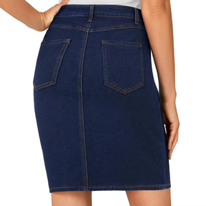 Falda Vaquera Moderna de Alta Calidad para Mujer, Corte Ajustado, Tela Resistente, Estilo Casual y Urbano para Verano - Product Image 6