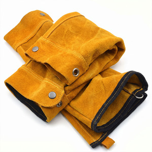 JNM SAFETY JNM-8061 Mangas de Cuero de Seguridad para Soldador con Certificación ISO ANSI/ISEA Nivel de Corte 2, Resistentes al Calor y a Desgarros, con Orificio para el Pulgar - Product Image 3