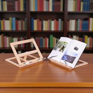 Stylish Polished Modern Wooden Book Holder Reading Stand for Home Decor <b>Study</b> <b>Desk</b> Accessories Tradebyd - Product Image 1