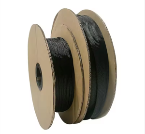 Gaine tressée extensible en nylon noir PET-4/6/8/10mm pour protection de câbles auto-extinguissants de 4 à 100mm - Product Image 4