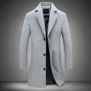 Manteau en laine de chameau pour femme, long, à simple boutonnage, col à revers, manteau d'hiver - Product Image 5