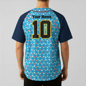 Maillots de baseball respirants personnalisés par sublimation OEM, uniformes d'équipe, maillots de softball, tenues de club en gros, hauts en twill pour équipes - Product Image 2