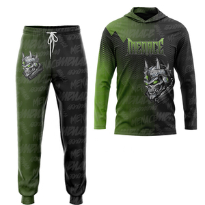 Custom Logo Youth <b>Compression</b> Hooded 7 on 7 Football Jersey Sleeveless Sublimated 100% Polyester Uniforms - Product Image 2