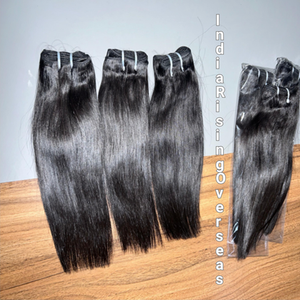 Extensions de cheveux lisses de qualité supérieure très vendues, 100% cheveux humains naturels, lots de cheveux provenant d'un seul donneur - Product Image 2