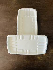 Export Quality Microwave Safe Sugarcane Bagasse Food Tray 10x6 Inch Disposable Packaging Solution Fresh Meat and Seafood Trays - Product Image 2