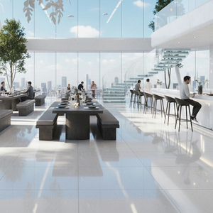 กระเบื้องพอร์ซเลนตกแต่งภายในทันสมัย ขนาดใหญ่ 120x120 ซม. เคลือบดิจิตอลผิวเรียบ คุณภาพเยี่ยม ใช้งานได้ยาวนาน - Product Image 4