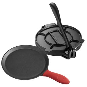Pressa per Tortillas in Ghisa da 10 Pollici, Robusta, con Manico, per Preparare Patacones, Roti e Altri Prodotti da Forno - Product Image 1
