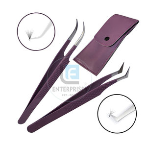 Pince à épiler pour extensions de cils en acier inoxydable de haute qualité, réutilisable, durable, 10 mm de longueur, outils manuels, prix de gros - Product Image 3