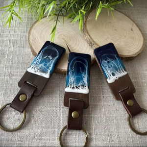Minimalist Fashion Resin Zinc Alloy <b>Keychain</b> Handmade Stylish Offset Printing Waterproof Lightweight <b>Customized</b> Premium Tradebyd - Product Image 1