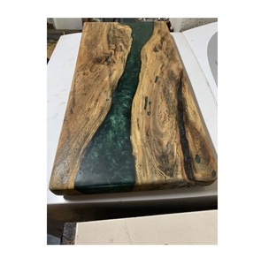 Tabla de Cortar de Madera y Resina Epoxi Hecha a Mano de Primera Calidad para Chefs, Tabla de Cortar Moderna de Madera y Resina Epoxi para Cocina - Product Image 1