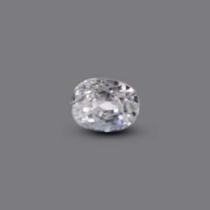 Loose 3.95 Carat White Zircon Gemstone for Fine Jewelry 6mm Paraiba Color - Product Image 1