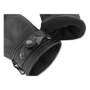 Gants en cuir de chèvre véritable, gants chauds d'hiver avec doublure en polaire, gants noirs chauds pour l'extérieur, compatibles avec les écrans tactiles - Product Image 5
