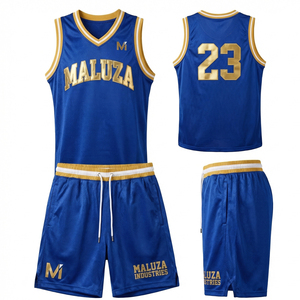 Ensemble de sport respirant pour équipe de basketball, short et maillot de qualité supérieure, vêtements de sport pour terrain de rue, MALUZA INDUSTRIES - Product Image 6