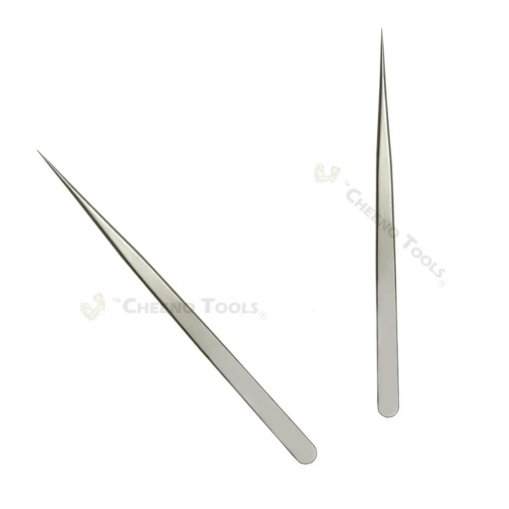 SS-SA High Precision Swiss Super Slim Tweezers. Long & Slender With Pointed Tips precision tweezers