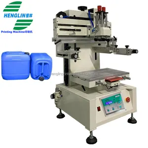 Desktop-Style Plane Screen Printing Machine Mini Style Tablet Screen Printing Machine For Small Plastic Film Jerry Can Ruler