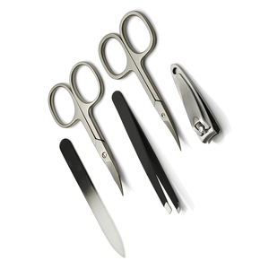 Ensemble de ciseaux et coupe-ongles de haute qualité, lames en acier à haute teneur en carbone, aiguisées et durables, kit de manucure pour salon de beauté - Product Image 2