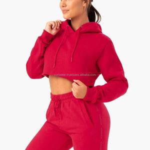 Sudadera con capucha sexy de color negro personalizada para mujer mezcla de poliéster/algodón de punto de alta calidad invierno cálido Terry liso - Product Image 4