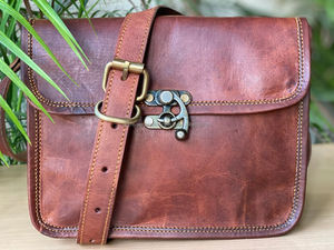 Vintage gerçek keçi deri kadın çanta büyük kapasiteli omuzdan askili çanta Satchel hakiki Crossbody seyahat ofis bayanlar - Product Image 3