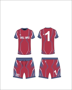 Nouvel ensemble de maillot de football personnalisé avec logo imprimé, manches courtes, léger, séchage rapide, 100% polyester, conception OEM, fabrication en usine - Product Image 5