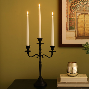 Candelabro de Tres Brazos de Diseño Creativo Negro, Portavelas Decorativo de Metal, Candelabro Moderno para Decoración del Hogar, Candelabro de Múltiples Brazos - Product Image 5