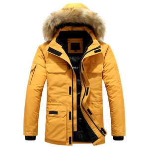 Parka d'hiver haut de gamme pour homme, personnalisable, en toile de haute qualité, col montant - Product Image 5