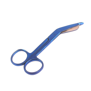 Electrician's Bandage <b>Scissors</b> <b>Left</b> <b>Handed</b> Industrial Grade Stainless Steel Smooth & Serrated Edge Good Quality - Product Image 1