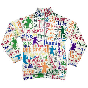 Ensemble de survêtement sportif imprimé pour femme, coupe droite, manches longues, à capuche, toutes saisons, coupe-vent, en polyester tricoté et élasthanne - Product Image 5