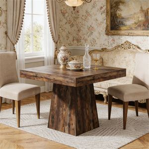 Tavolo Quadrato da Pranzo e Caffè, Arredamento per Cucina e Sala da Pranzo - Product Image 3